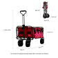 OKEYOLIVE Collapsible Utility Wagon Cart w/ Side Pocket