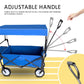 OKEYOLIVE Adjustable Heavy Duty Folding Utility Car Wagon