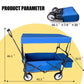 OKEYOLIVE Adjustable Heavy Duty Folding Utility Car Wagon