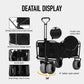 OKEYOLIVE Heavy Duty Collapsible Utility Beach Cart