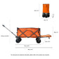 OKEYOLIVE Folding Utility Wagon Cart | All-terrain | Extended Design