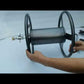 OKEYOLIVE Garden Hose Reel Cart w/ 250 ft Hose Capacity & Basket
