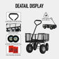 OKEYOLIVE Heavy Duty Garden Wagon Cart w/ Side Mesh, 600 lb